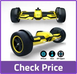 Gyroor yellow hoverboard