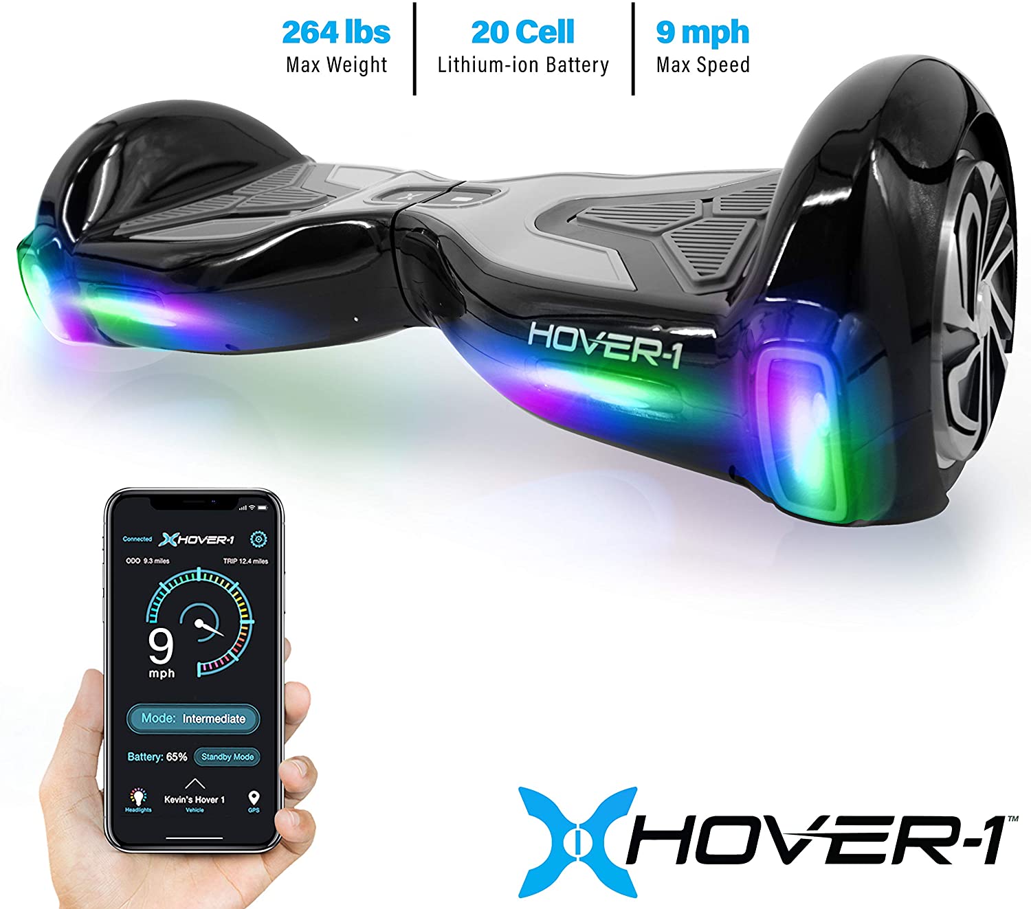 GoTrax Hoverfly ECO black hoverboard