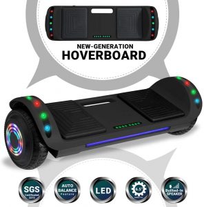 Newest Generation Hoverboard designed for All-Terrain fully equipped with multiple flashlights and controllable speakers via Bluetooth through your SmartPhones by Beston Sports