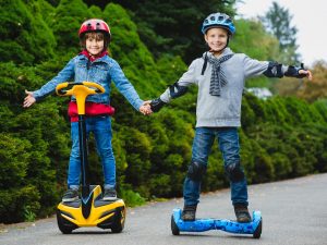hoverboard with handle bars
