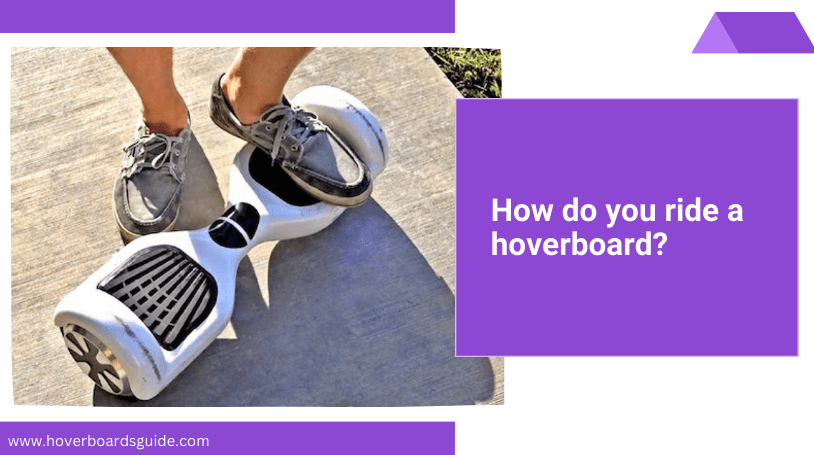 How do you balance on a hoverboard?