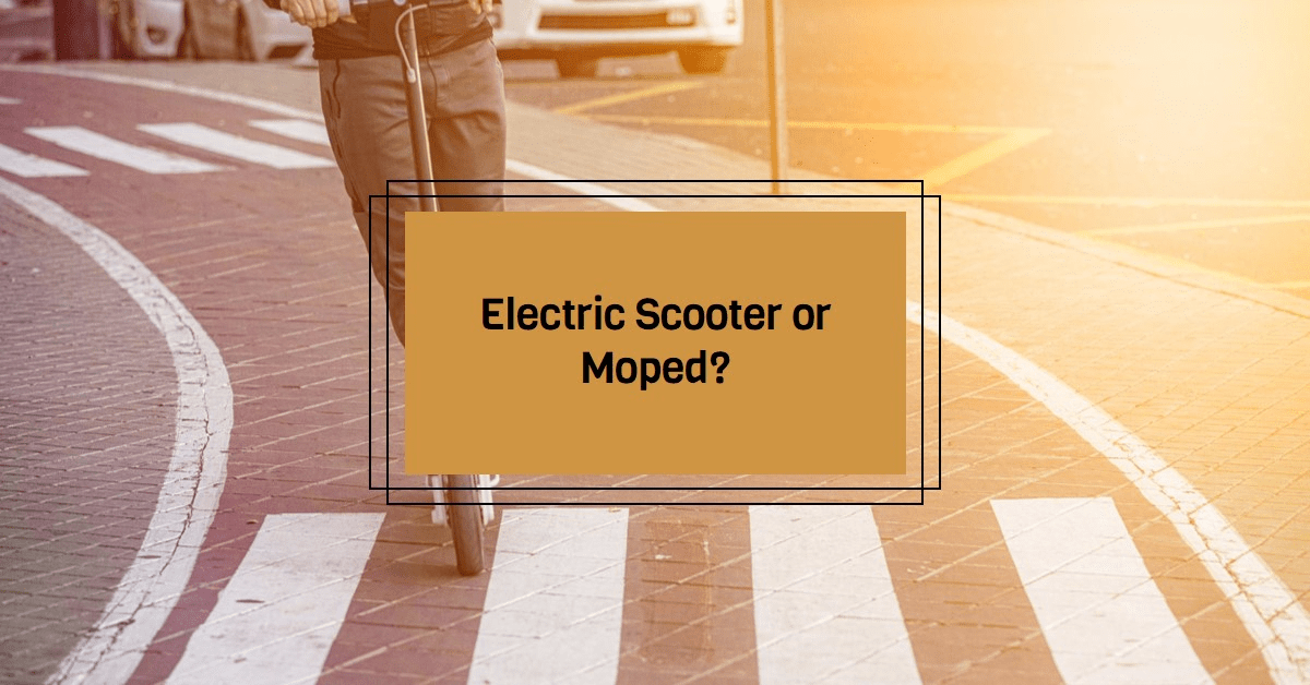 Electric Scooter vs Moped: Which is Better for You?