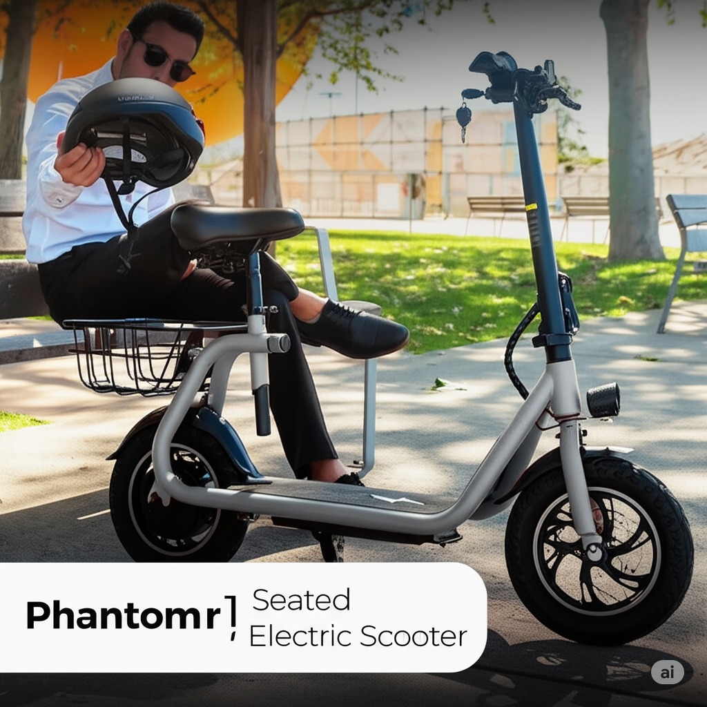 Phantomgogo Commuter R1 Seated Electric Scooter Review