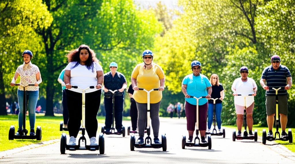 Heavy Adults Using Hoverboards