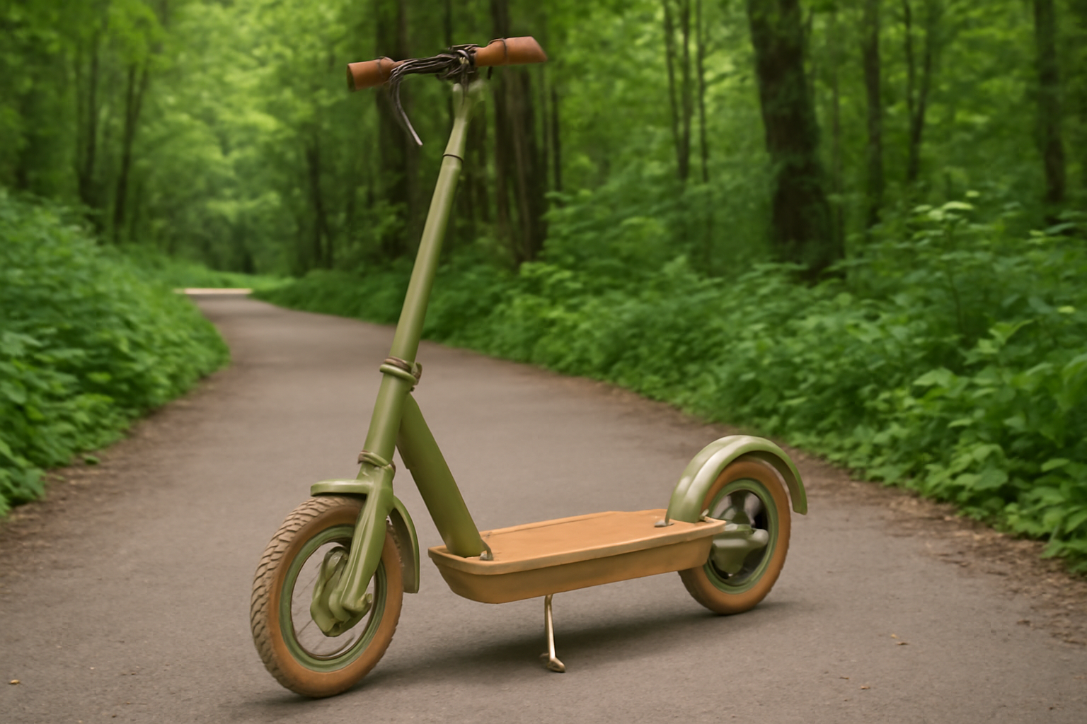 Eco-friendly electric scooter made from sustainable materials - 2025 buying guideEco-friendly electric scooter made from sustainable materials - best 2025 models reviewSustainable electric scooter in green forest