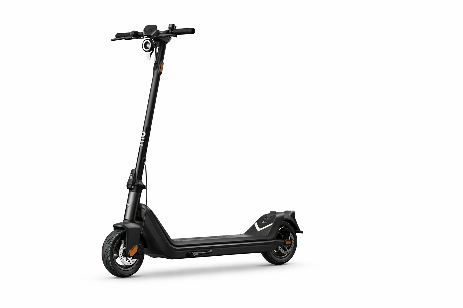 NIU KQi3 Pro electric scooter showing internal removable battery pack