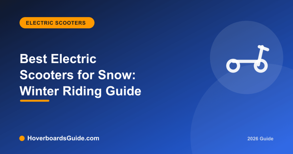 Best Electric Scooters for Snow: Winter Riding Guide - HoverboardsGuide