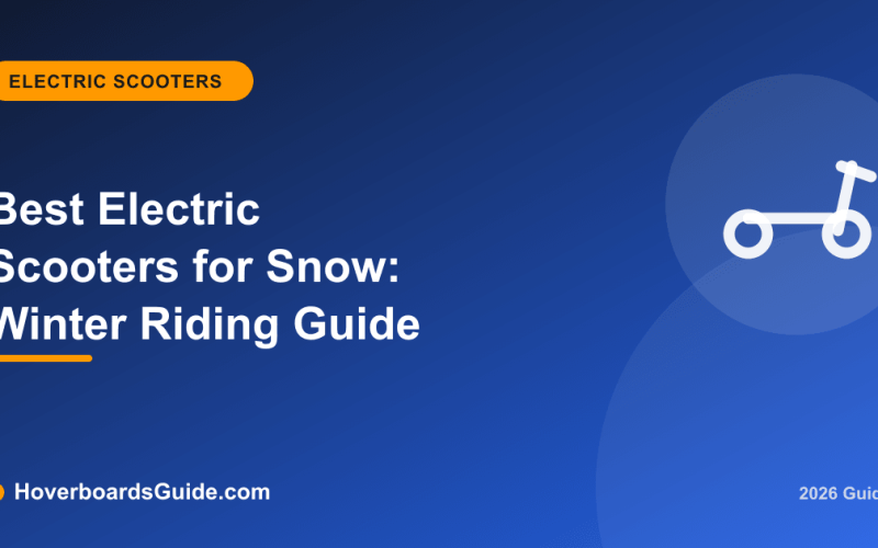 Best Electric Scooters for Snow: Winter Riding Guide - HoverboardsGuide