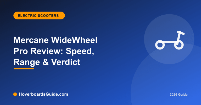 Mercane WideWheel Pro Review: Speed, Range & Verdict - HoverboardsGuide